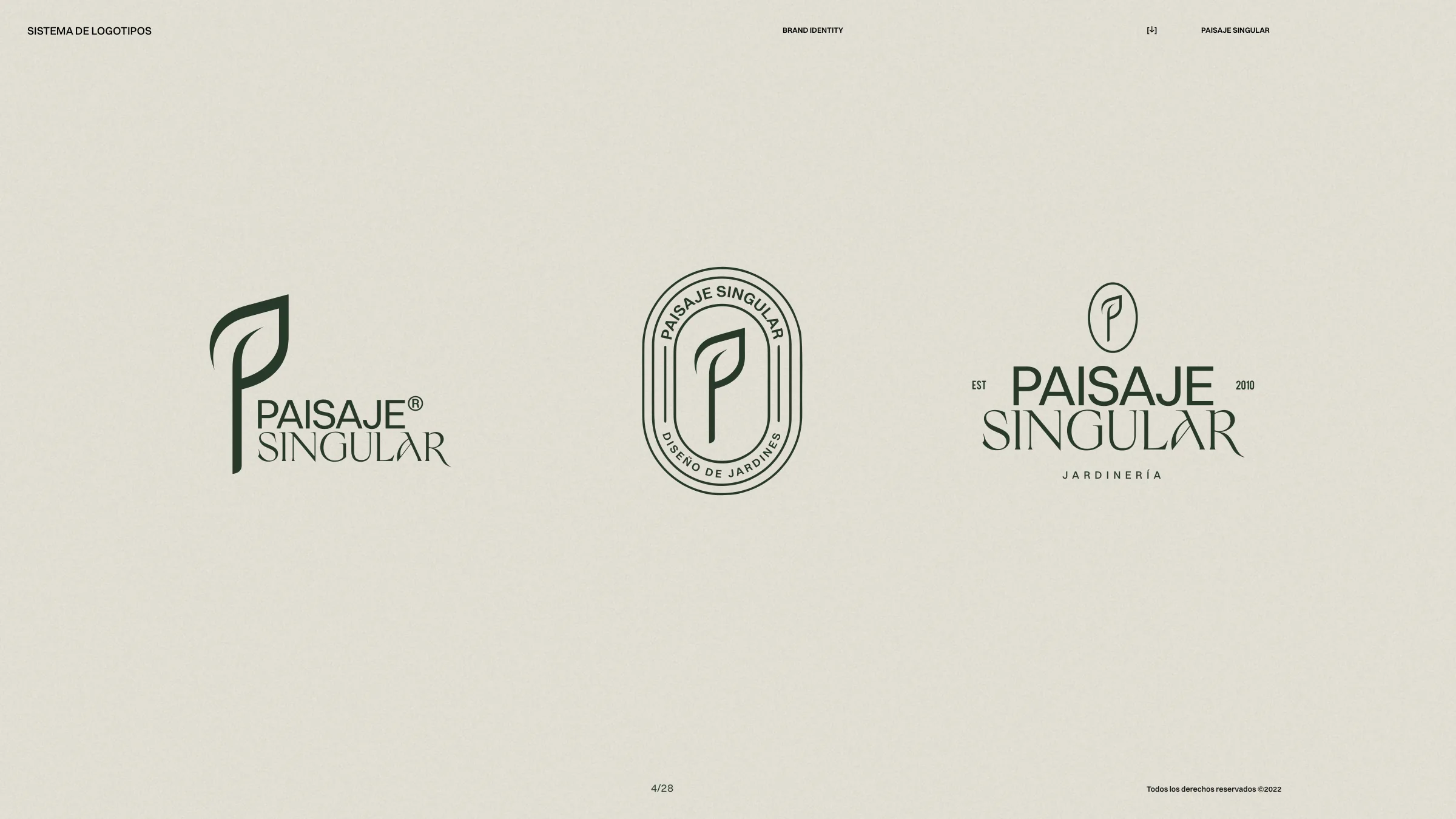 Logotipo de Paisaje Singular