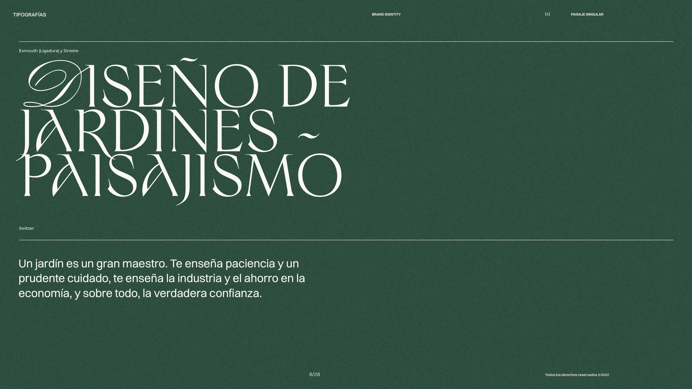 Diseño de jardines de Paisaje Singular