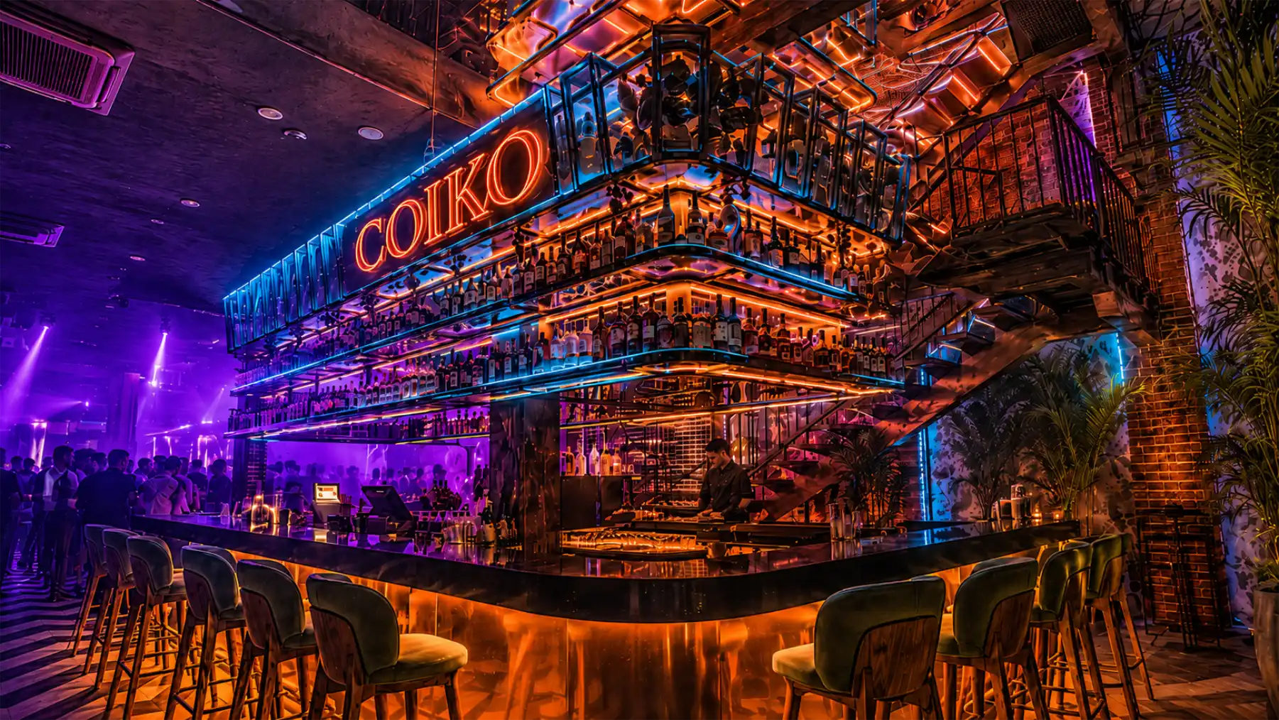 Interior del bar Coiko Latin Nikkei